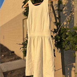 Madewell Cream Sleeveless Dress